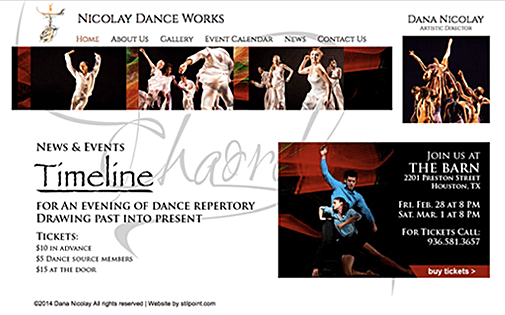 Dance Company website