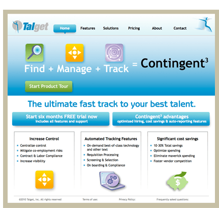 Talget web site
